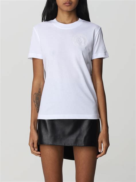 t shirt versace bianca donna|T.